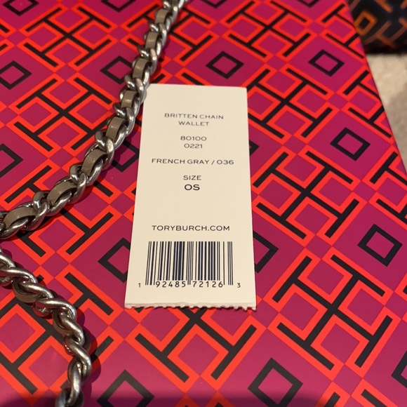 NWT Auth Tory Burch Britten chain wallet - Picture 2 of 12